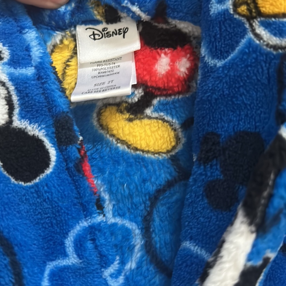 2T Disney Mickey Mouse Robe - Picture 3 of 3